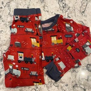 Little Sleepies Two Piece Long Sleeve Pajamas 2T Trains